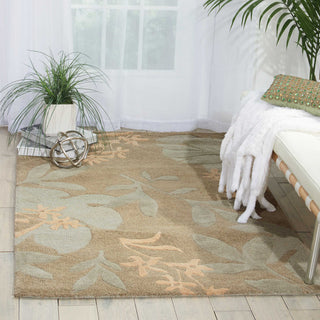 Nourison Skyland SKY01 Green Area Rug Room Image Feature