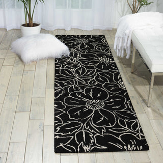 Nourison Skyland SKY04 Black Ivory Area Rug Room Image