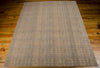 Nourison Silken Allure SLK07 Grey Area Rug 8' X 10' Floor Shot Feature