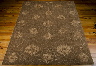 Nourison Silken Allure SLK08 Chocolate Area Rug 8' X 10' Floor Shot Feature