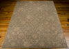 Nourison Silken Allure SLK11 Moss Area Rug 8' X 10' Floor Shot Feature