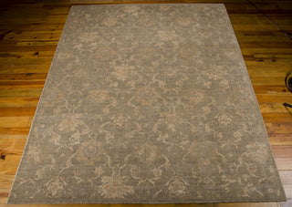 Nourison Silken Allure SLK11 Moss Area Rug 8' X 10' Floor Shot Feature