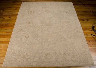 Nourison Silken Allure SLK12 Sand Area Rug 8' X 10' Floor Shot Feature