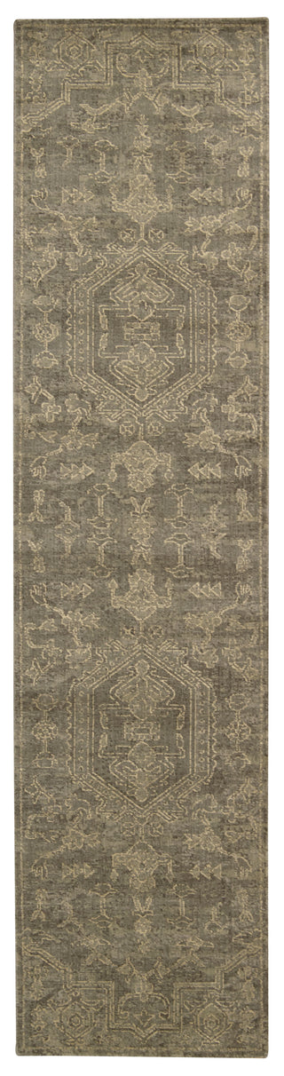 Nourison Silken Allure SLK15 Taupe Area Rug 3' X 10'