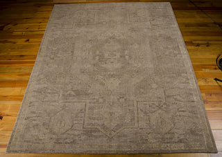 Nourison Silken Allure SLK15 Taupe Area Rug 8' X 10' Floor Shot Feature