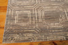 Nourison Silken Allure SLK24 Smoke Area Rug Corner Image
