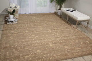 Nourison Silken Allure SLK02 Taupe Area Rug Main Image Feature