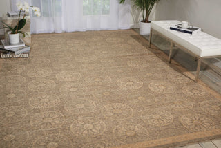 Nourison Silken Allure SLK04 Mushroom Area Rug Room Image Feature