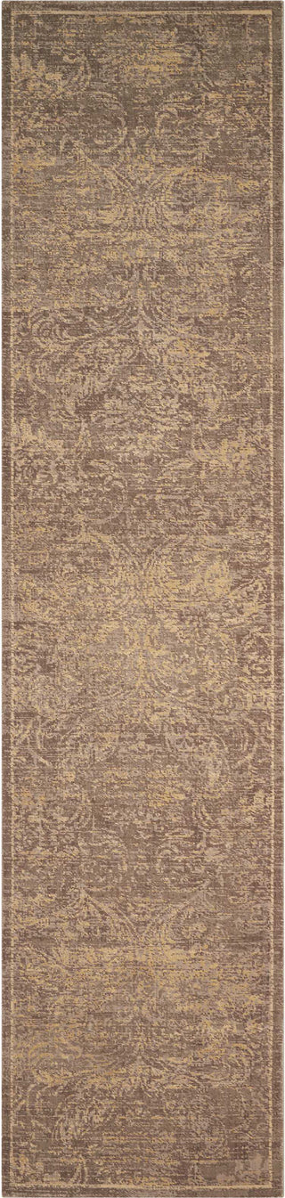 Nourison Silken Allure SLK19 Mushroom Area Rug 2'5'' X 10' Runner