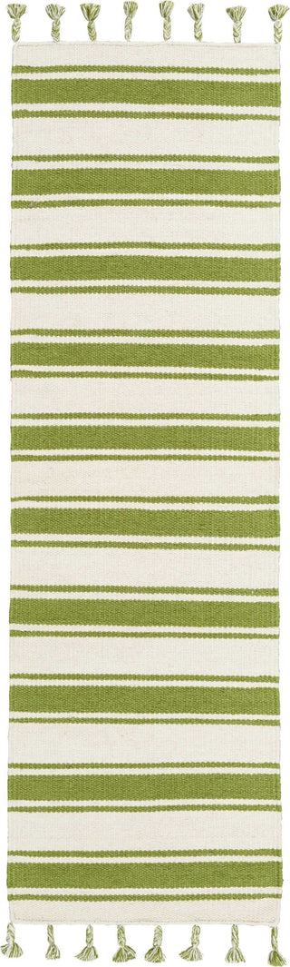 Nourison Solano SLN01 Ivory/Green Area Rug 2'3'' X 8' Runner