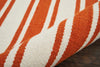 Nourison Solano SLN01 Ivory/Orange Area Rug Detail Image