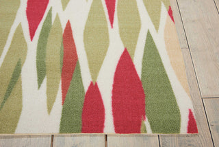 Nourison Sun and Shade SND01 Bits Pieces Blossom Area Rug by Waverly Corner Image