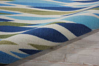 Nourison Sun and Shade SND01 Bits Pieces Seaglass Area Rug by Waverly Detail Image