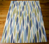 Nourison Sun and Shade SND01 Bits Pieces Seaglass Area Rug by Waverly 6' X 8' Floor Shot