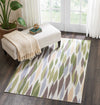 Nourison Sun and Shade SND01 Bits Pieces Violet Area Rug by Waverly Room Scene 3