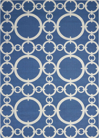 Nourison Sun and Shade SND02 Connected Navy Area Rug by Waverly 10' X 13'