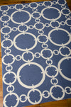 Nourison Sun and Shade SND02 Connected Navy Area Rug by Waverly 6' X 8' Floor Shot