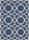 Nourison Sun and Shade SND02 Connected Navy Area Rug by Waverly main image