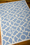 Nourison Sun and Shade SND04 Lovely Lattice Azure Area Rug by Waverly 6' X 8' Floor Shot