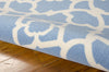 Nourison Sun and Shade SND04 Lovely Lattice Azure Area Rug by Waverly 6' X 8' Texture Shot