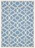 Nourison Sun and Shade SND04 Lovely Lattice Azure Area Rug by Waverly main image