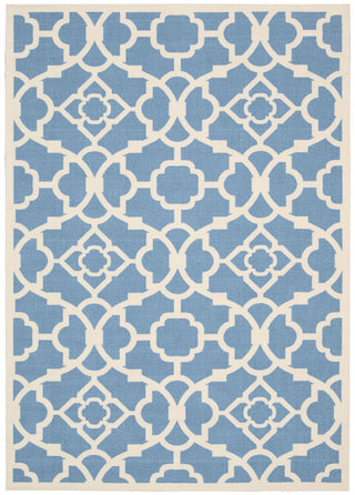 Nourison Sun and Shade SND04 Lovely Lattice Azure Area Rug by Waverly main image