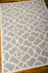Nourison Sun and Shade SND04 Lovely Lattice Grey Area Rug by Waverly 6' X 8' Floor Shot