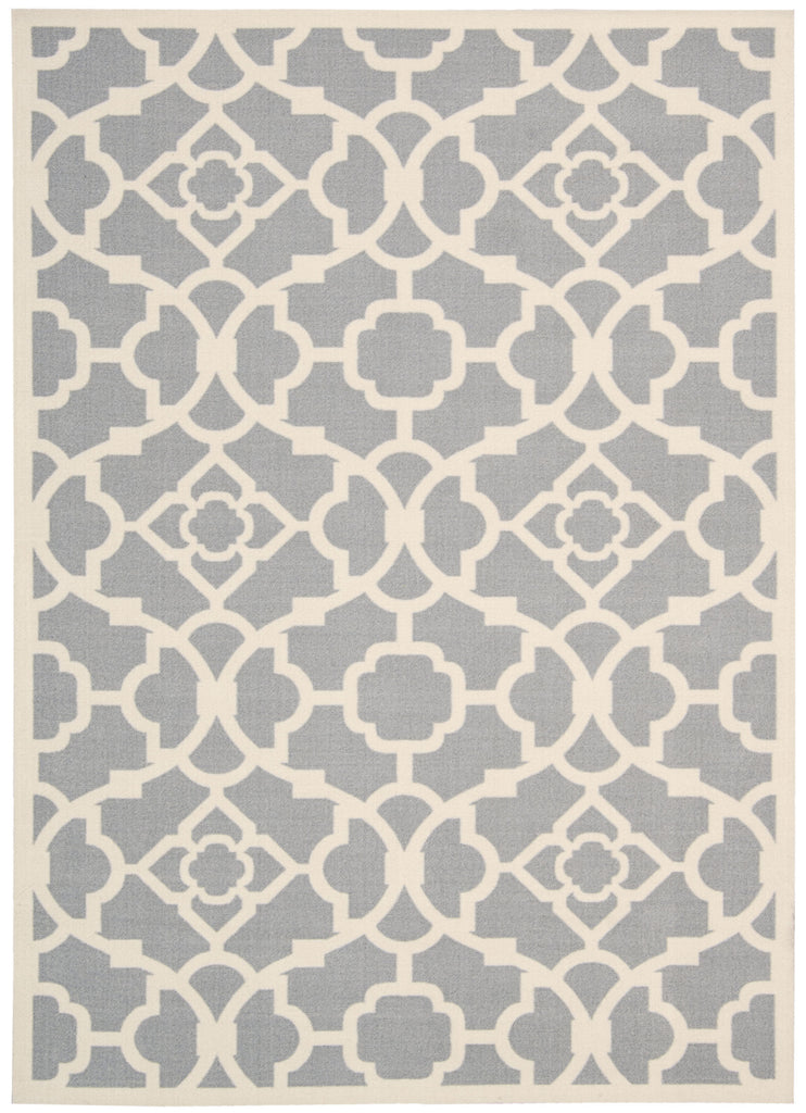Nourison Sun and Shade SND04 Lovely Lattice Grey Area Rug by Waverly main image