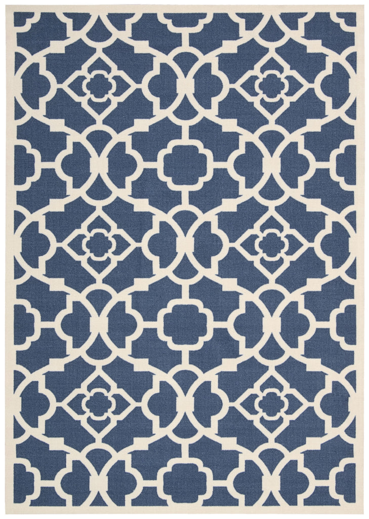 Nourison Sun and Shade SND04 Lovely Lattice Lapis Area Rug by Waverly main image