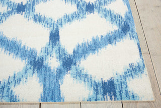 Nourison Sun and Shade SND05 Izmir Ikat Aegean Area Rug by Waverly Corner 