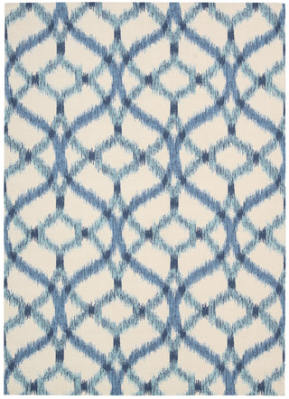 Nourison Sun and Shade SND05 Izmir Ikat Aegean Area Rug by Waverly main image