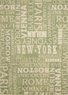 Nourison Sun and Shade SND10 Pattern Destinations Wasabi Area Rug by Waverly 7'9'' X 10'10''