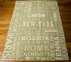 Nourison Sun and Shade SND10 Pattern Destinations Wasabi Area Rug by Waverly 6' X 8' Floor Shot