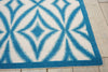 Nourison Sun and Shade SND19 Centro Azure Area Rug by Waverly Corner Image