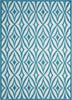 Nourison Sun and Shade SND19 Centro Azure Area Rug by Waverly 