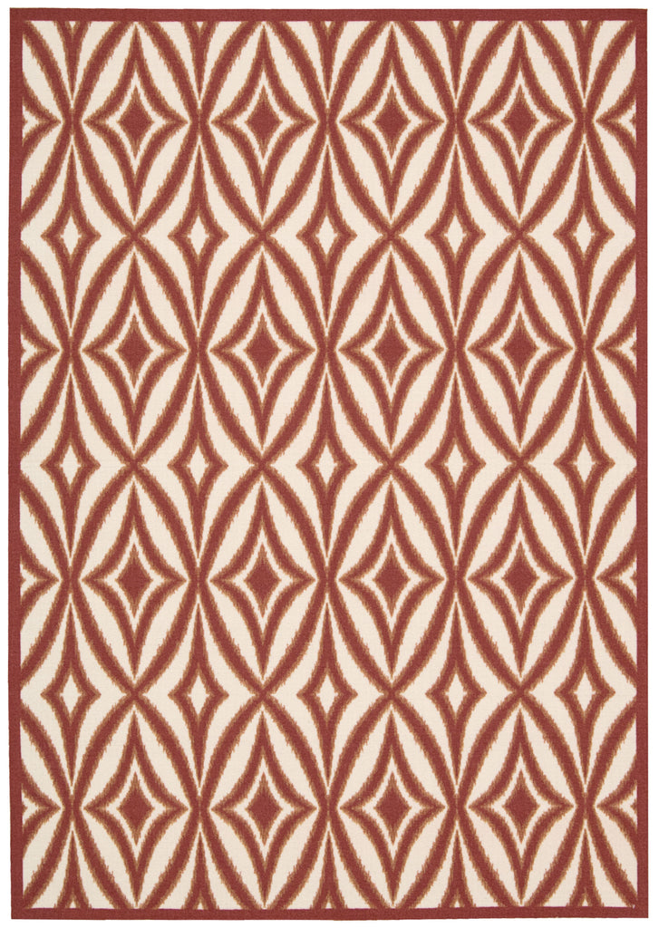 Nourison Sun and Shade SND19 Centro Campari Area Rug by Waverly main image