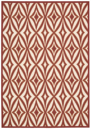 Nourison Sun and Shade SND19 Centro Campari Area Rug by Waverly main image