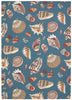 Nourison Sun and Shade SND22 Low Tide Azure Area Rug by Waverly main image