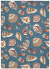Nourison Sun and Shade SND22 Low Tide Azure Area Rug by Waverly main image