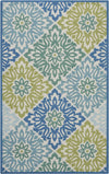 Nourison Wav01/Sun and Shade SND23 Blue Area Rug by Waverly 4'4'' X 6'11''