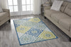 Nourison Wav01/Sun and Shade SND23 Blue Area Rug by Waverly Room Image