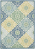 Nourison Sun and Shade SND23 Sweet Things Marine Area Rug by Waverly main image