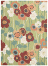 Nourison Sun and Shade SND27 Pic-A Poppy Seaglass Area Rug by Waverly main image