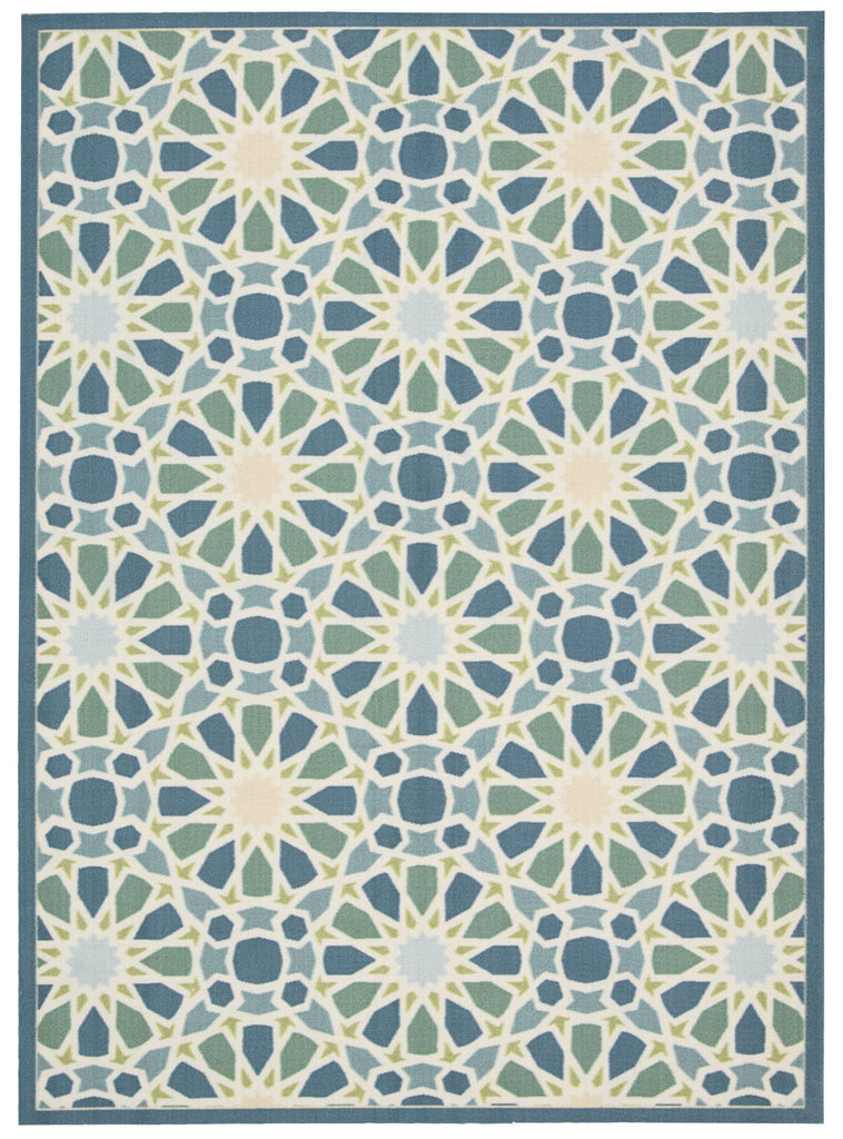 Nourison Sun and Shade SND29 Starry Eyed Porcelain Area Rug by Waverly main image