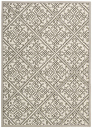 Nourison Sun and Shade SND31 Lace It Up Stone Area Rug by Waverly main image