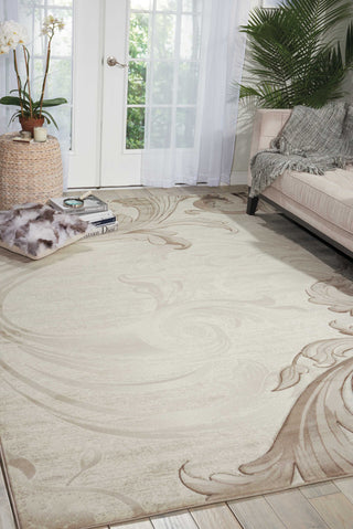 Nourison Soho SOH05 Beige Area Rug Room Image Feature