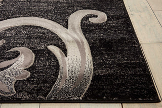 Nourison Soho SOH05 Black Grey Area Rug Detail Image