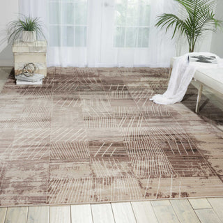 Nourison Soho SOH06 Mocha Area Rug Room Image Feature