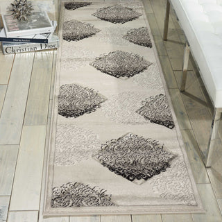 Nourison Soho SOH08 Ash Area Rug Room Image Feature