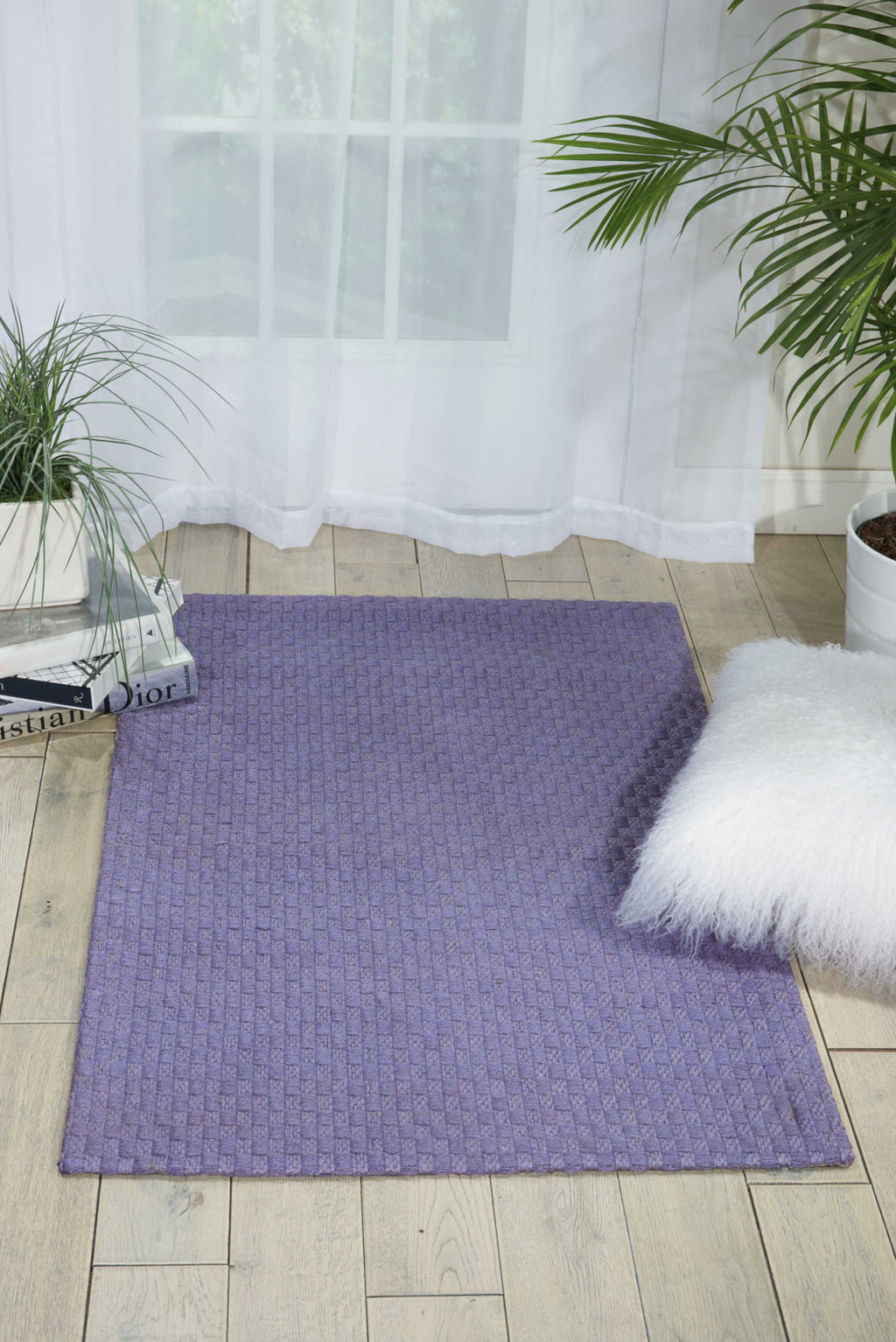 Nourison Sojourn SOJ01 Purple Area Rug Room Image Feature